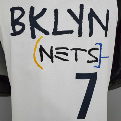 DURANT#7 Brooklyn Nets graffiti white