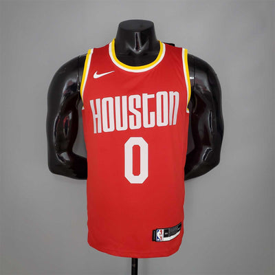 WESTBROOK#0 Rockets Retro Red tm
