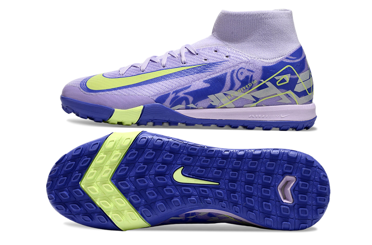Nike Assassin Sixteenth Generation High Top Built-in Full Air Cushion Waterproof Knitted Straw Stud MD- INDOOR