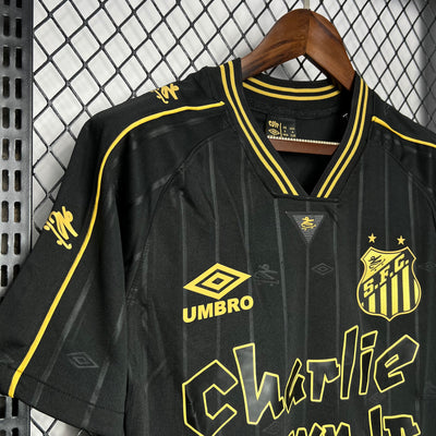 24-25 Santos Charlie Brown black gold special edition Jersey tm