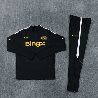 26-27 Season Chelsea Black Color Football Sweater Set