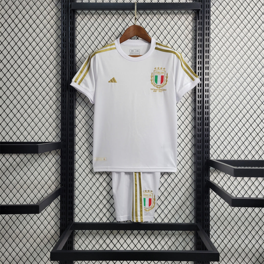 23-24 Kids Italy White Commemorative Edition Size 16-28