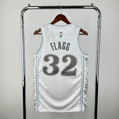Dallas Mavericks 2025 City Edition White FLAGG #32