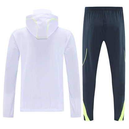 Real Madrid 2025/26 White Windbreaker suit