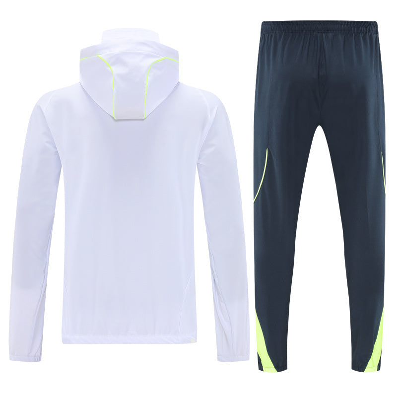 Real Madrid 2025/26 White Windbreaker suit