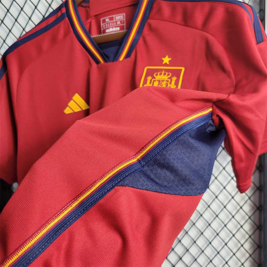 2022 Spain home fan version shirt tm