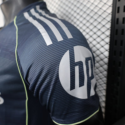 25-26 REAL MADRID away blue player version jersey tm