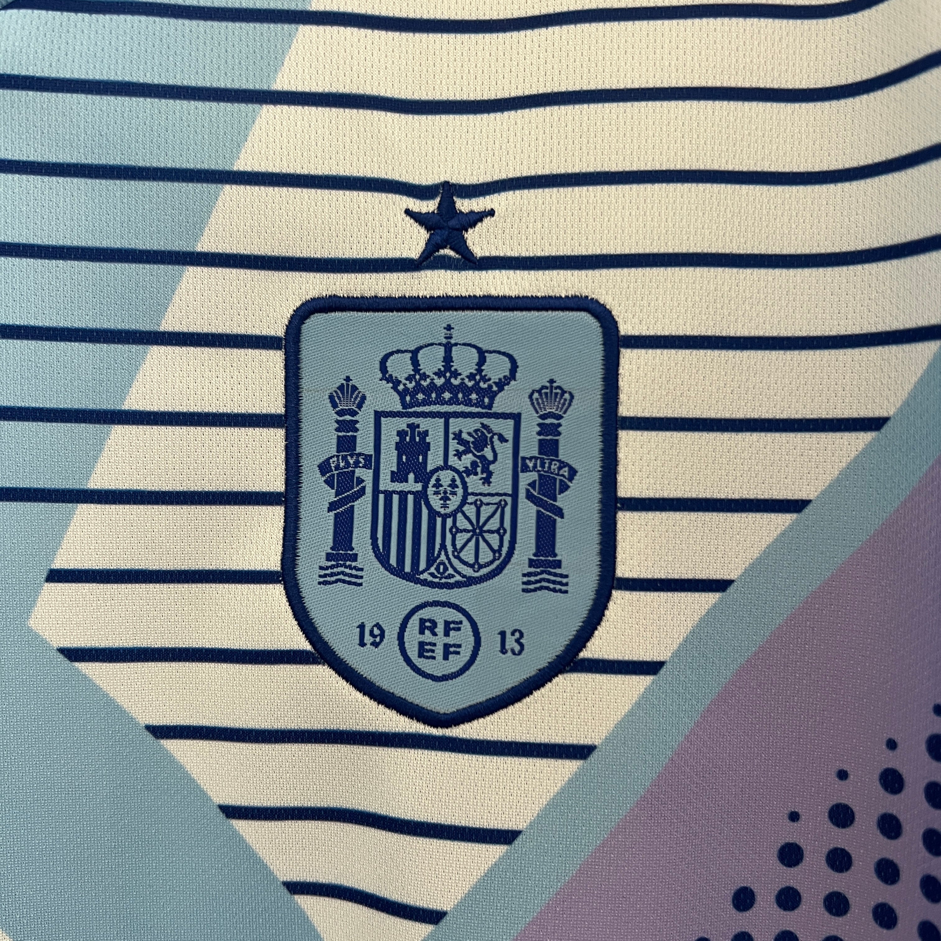 2024 Spain blue goalkeeper jersey