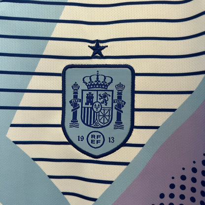 2024 Spain blue goalkeeper jersey
