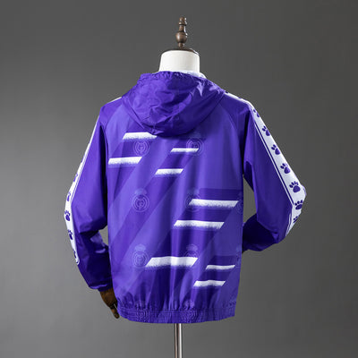 Real Madrid Kelme Retro Purple Windbreaker