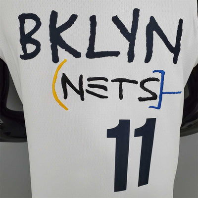 IRVING#11 Brooklyn Nets graffiti white