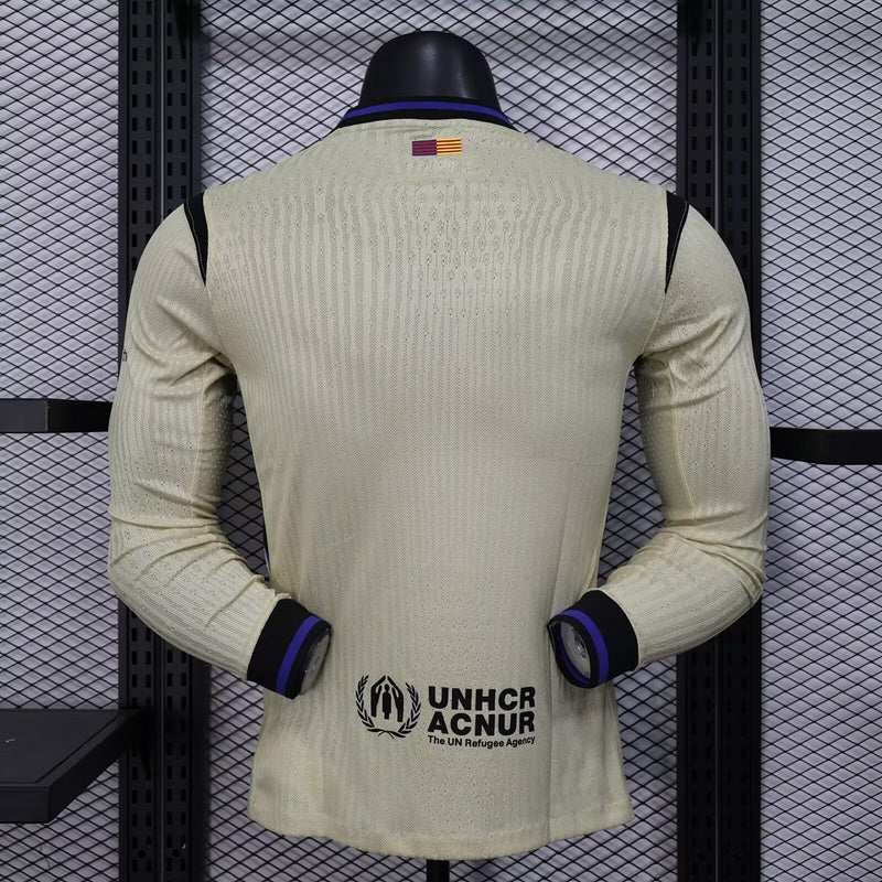 25-26 Barcelona Away Long Sleeve Jersey