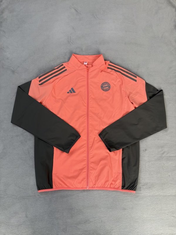 Bayern Munich Coral & Grey Windbreaker