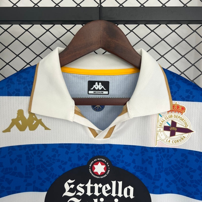 25-26 Deportivo de La Coruna home soccer jersey