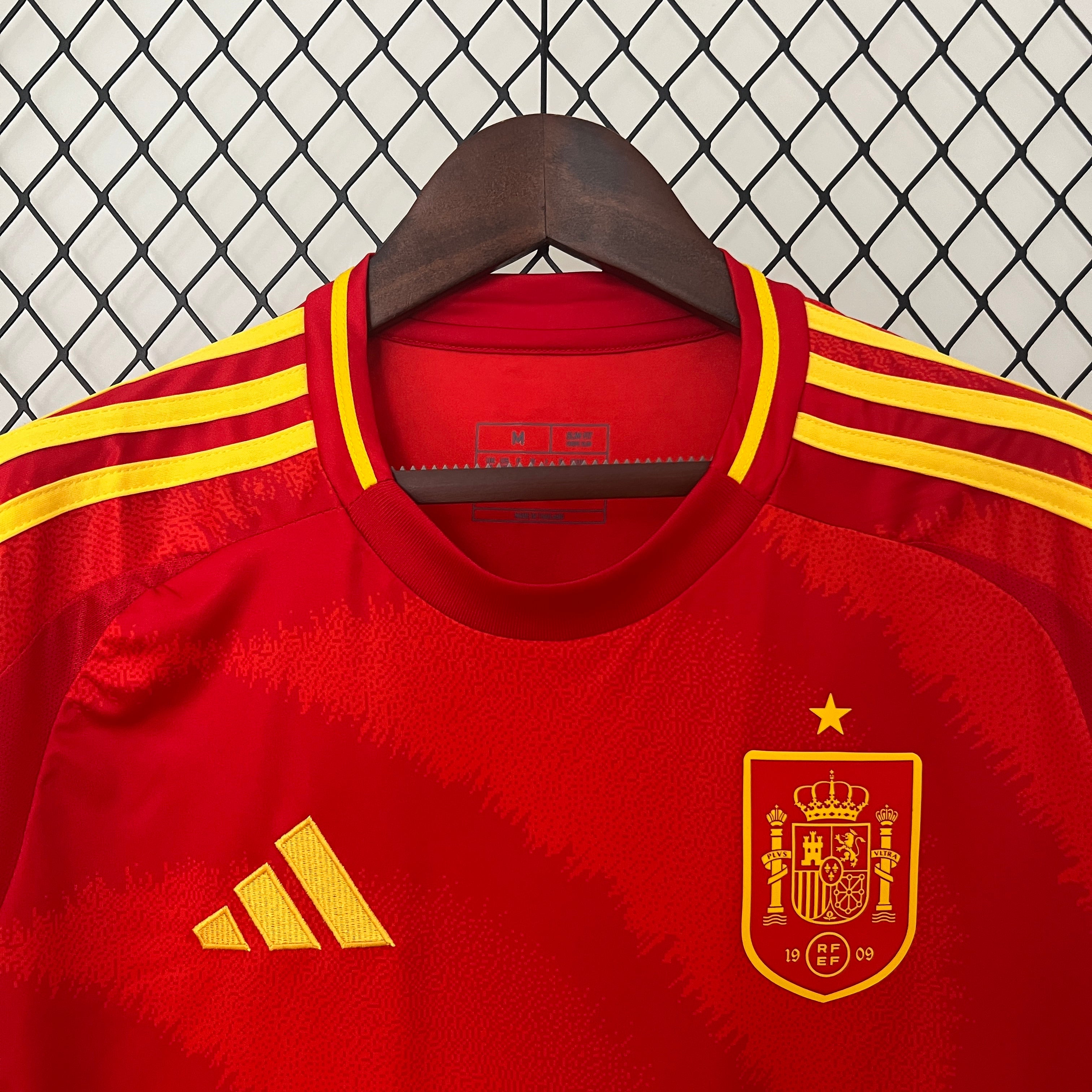 2024 Spain home red soccer jersey