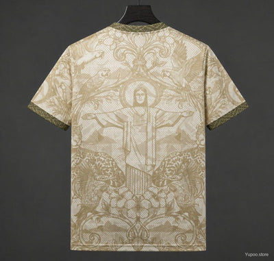 Brazil 2026 World Cup Jesus Gold Cream Jersey