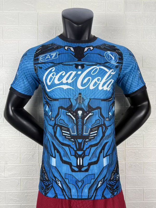 25-26 Napoli blue Coca Cola Player version jersey tm
