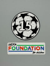 26-27 UCL Starball 15 Times Winner + UEFA Foundation Patch Set