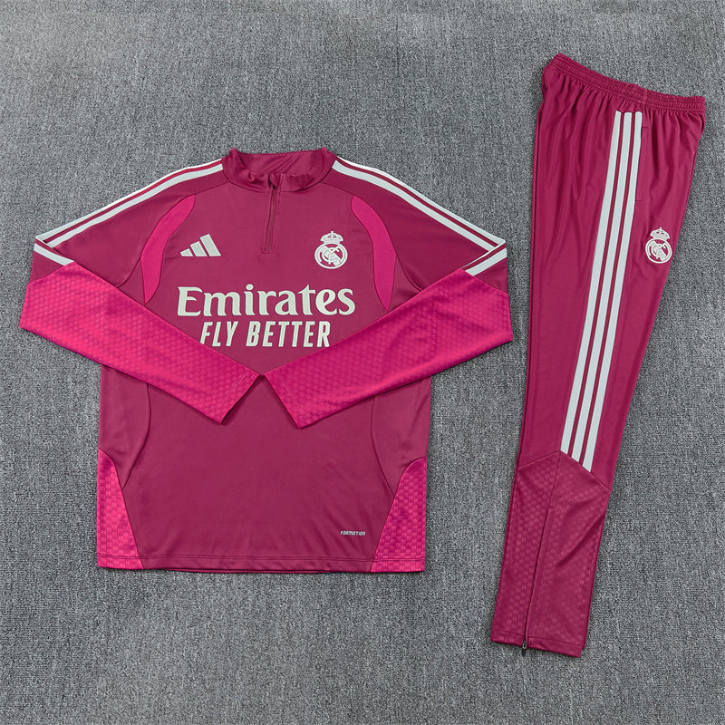 26-27 Season Real Madrid Rose Color Football Sweater Set