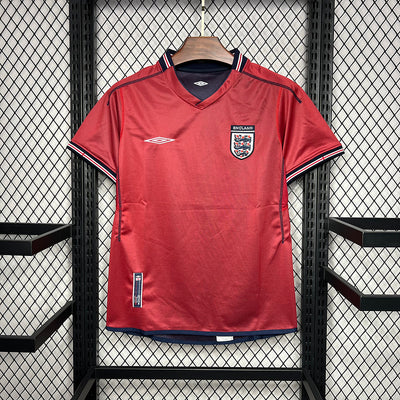 2002 England Away Retro Jersey (Double-sided) tm