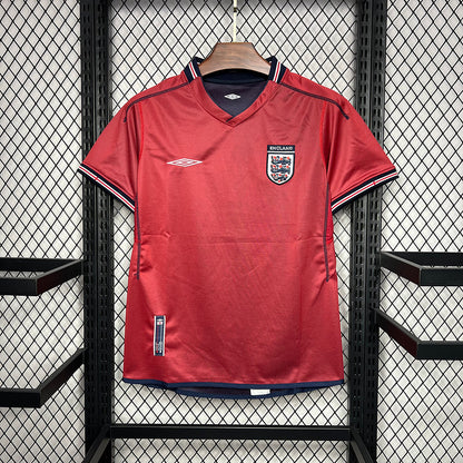 2002 England Away Retro Jersey (Double-sided) tm