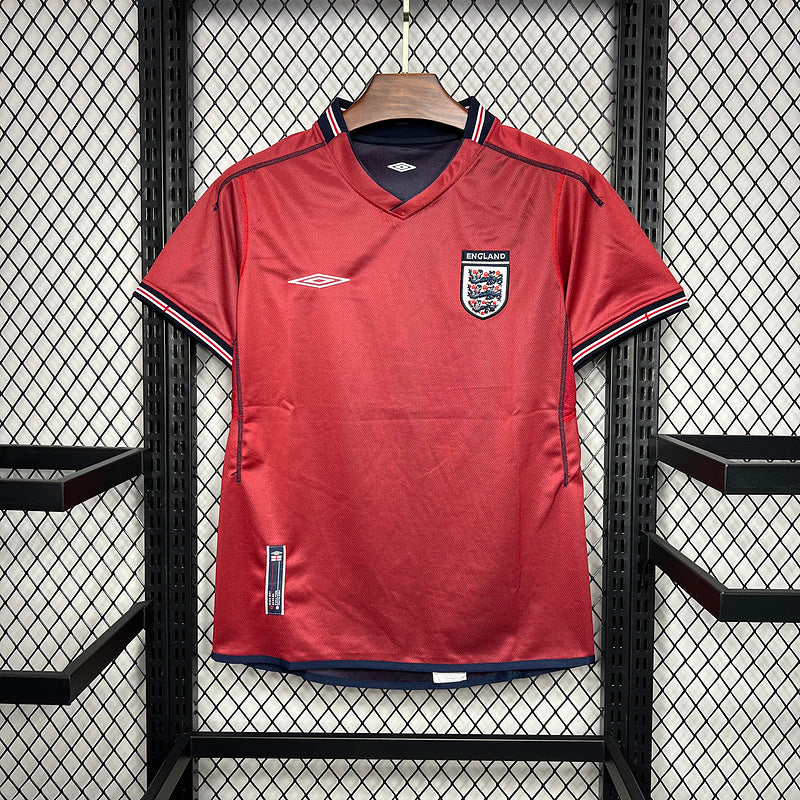 2002 England Away Retro Jersey (Double-sided) tm