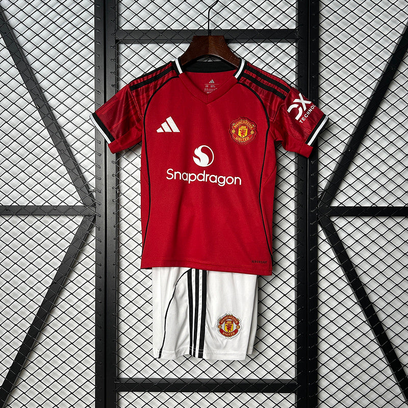 25-26 MANCHESTER UNITED Home  Kids Kit
