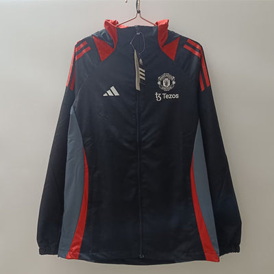 Manchester United Navy & Red Windbreaker