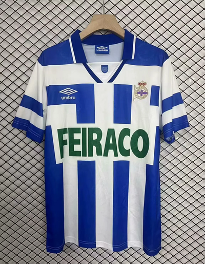 94-95 Deportivo de La Coruna home Retro soccer jersey