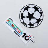 25-26 UCL Starball + 10th Anniversary UEFA Foundation Patch