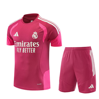 26-27 Season Real Madrid Rose Color Football Training Suit