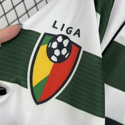 02-03 Sporting Lisbon home long sleeve retro Jersey