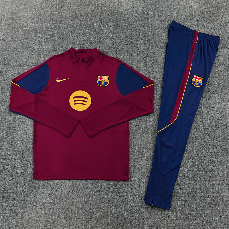 26-27 Season Barcelona Red Color Football Sweater Set