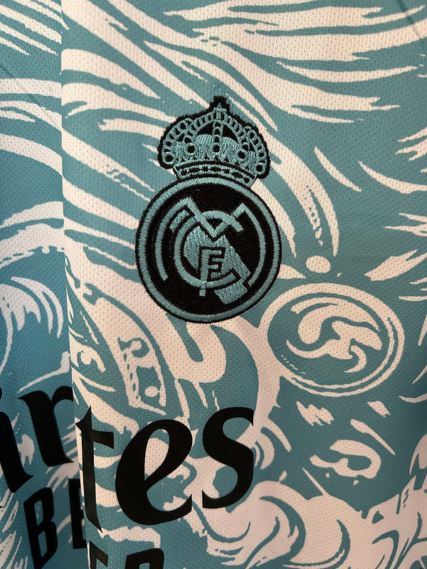 25-26 Real Madrid White and Blue Special Jersey
