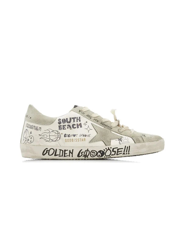 golden goose white Grey
