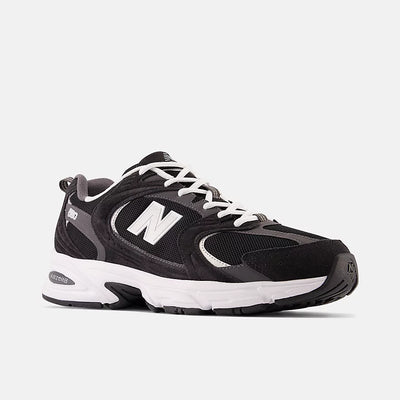 NEW BALANCE 530 BLACK with MAGNET and Silver Metallic