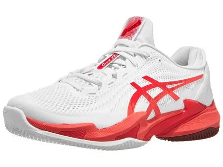 Asics Court FF 3 Novak Clay White/Orange Men's Shoes | Total Padel TM