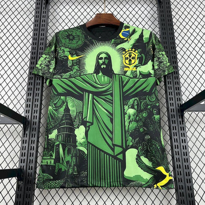 Brazil x Christ the Redeemer Jersey Green Special Edition