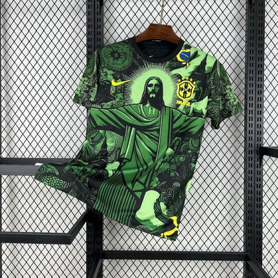 Brazil x Christ the Redeemer Jersey Green Special Edition