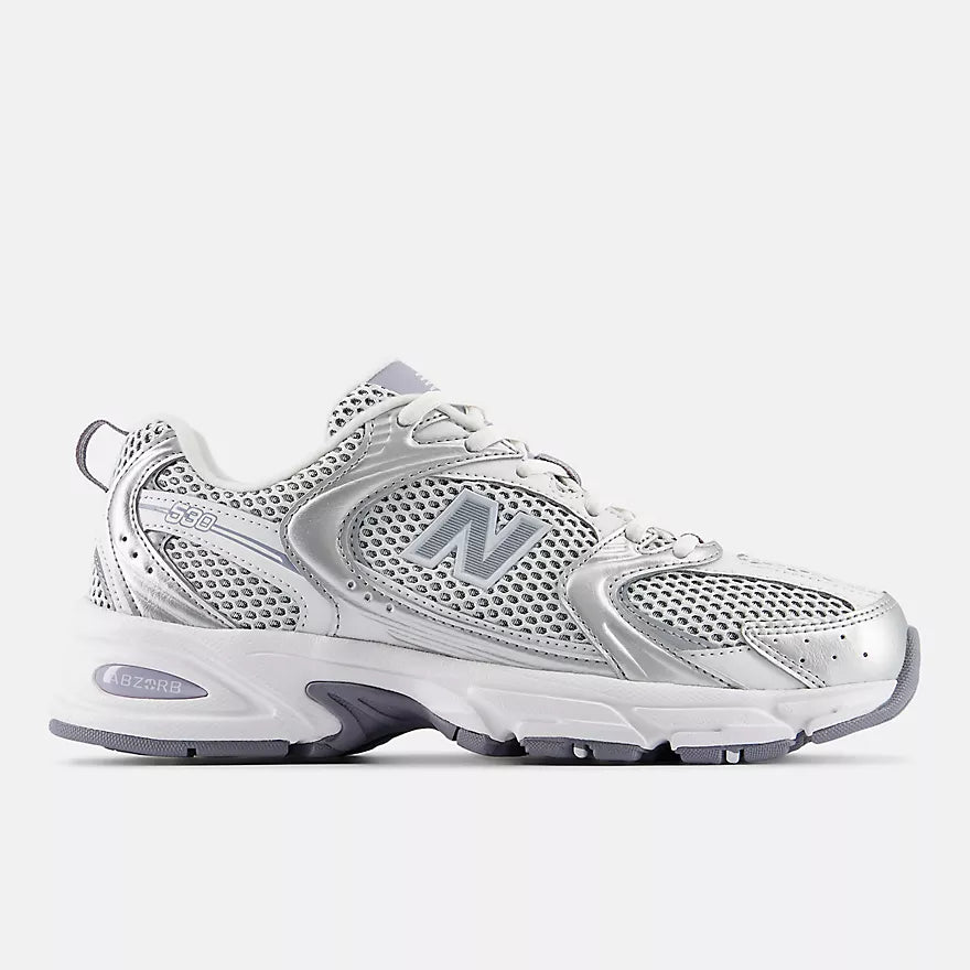 NEW BALANCE 530 GREY MATTER with SILVER METALLIC and DIGITAL MIST