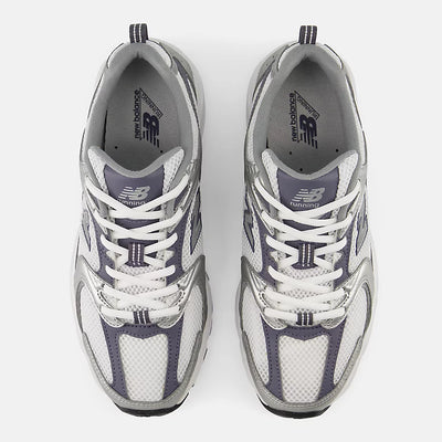 NEW BALANCE 530 SILVER METALLIC with NEPTUNE GREY and WHITE