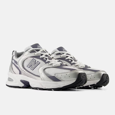 NEW BALANCE 530 SILVER METALLIC with NEPTUNE GREY and WHITE