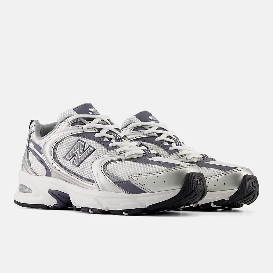 NEW BALANCE 530 SILVER METALLIC with NEPTUNE GREY and WHITE